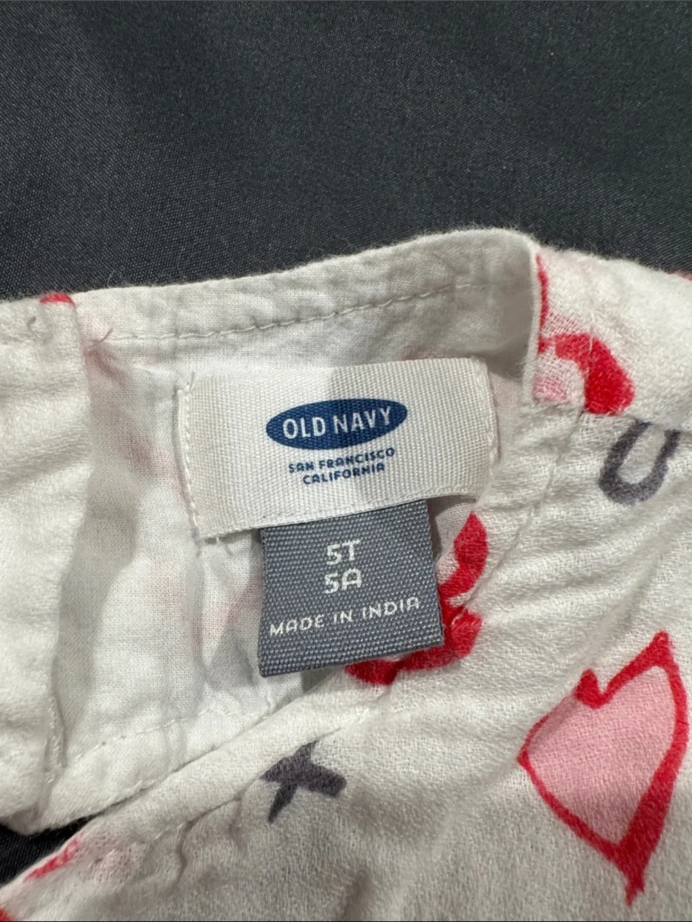 Old Navy Pink Heart Print Dress & Blue Star Denim-Style Dress